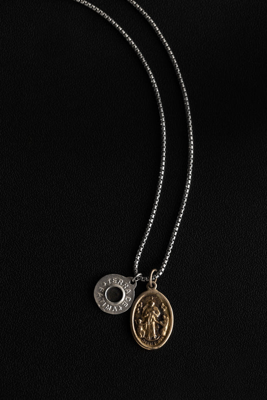 Fatima Double Medal Necklace