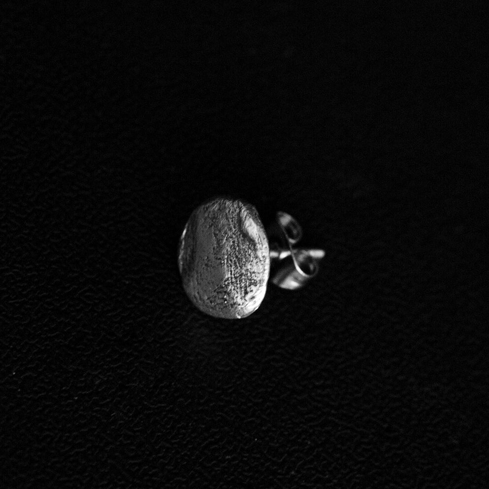 Fingerprint Textured Stud Earring