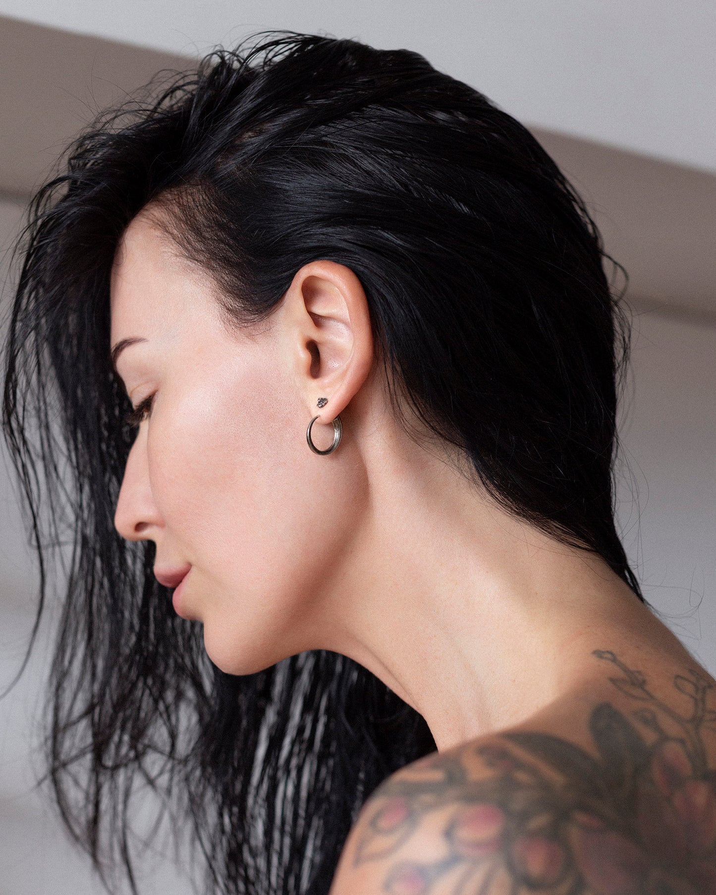 Lion Post Earring