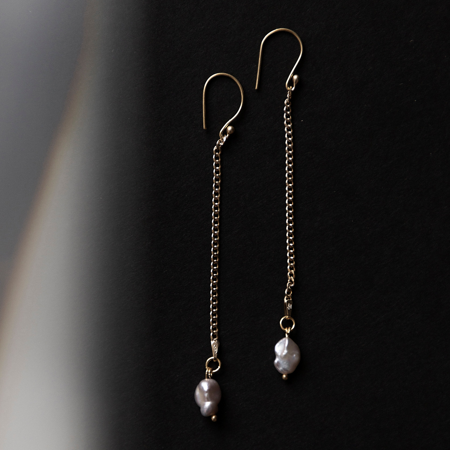 Pearl Chain Earrings