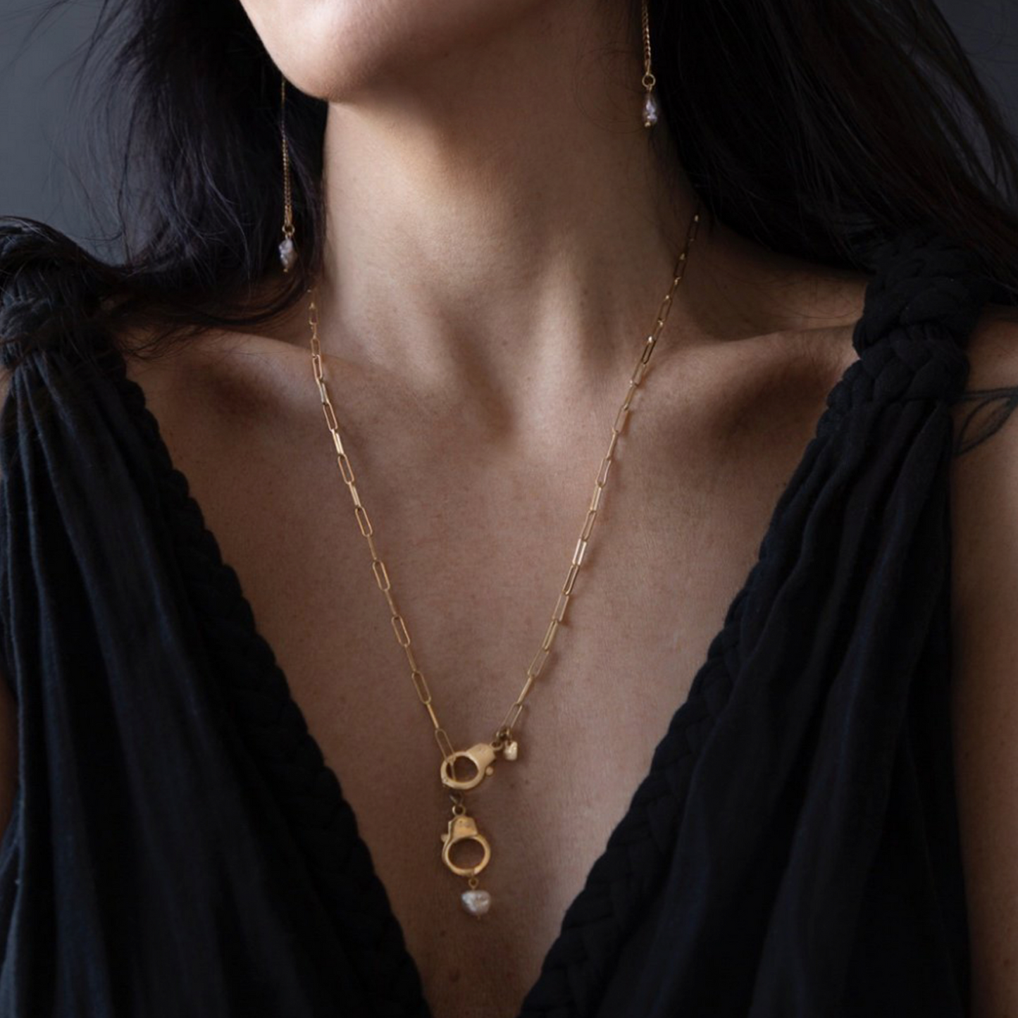 Pearl Handcuffs Body Chain