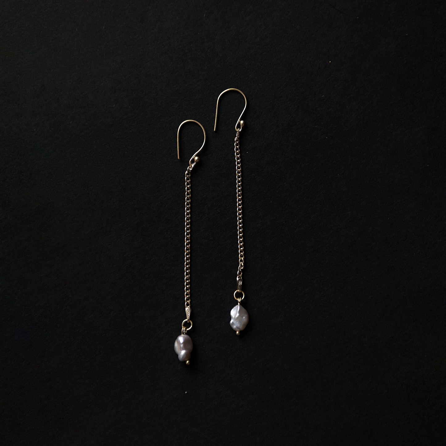 Pearl Chain Earrings