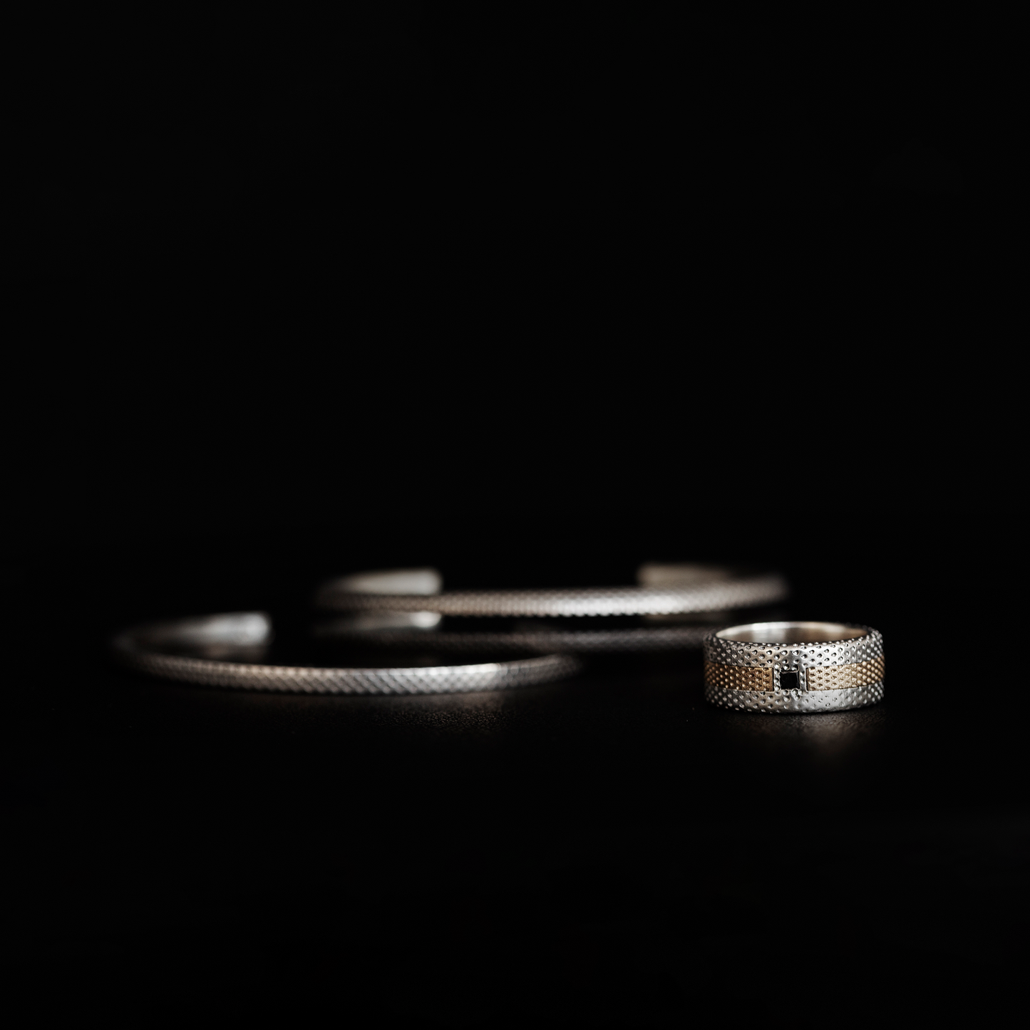 Snakeskin Double Cuff Interlock Bracelet