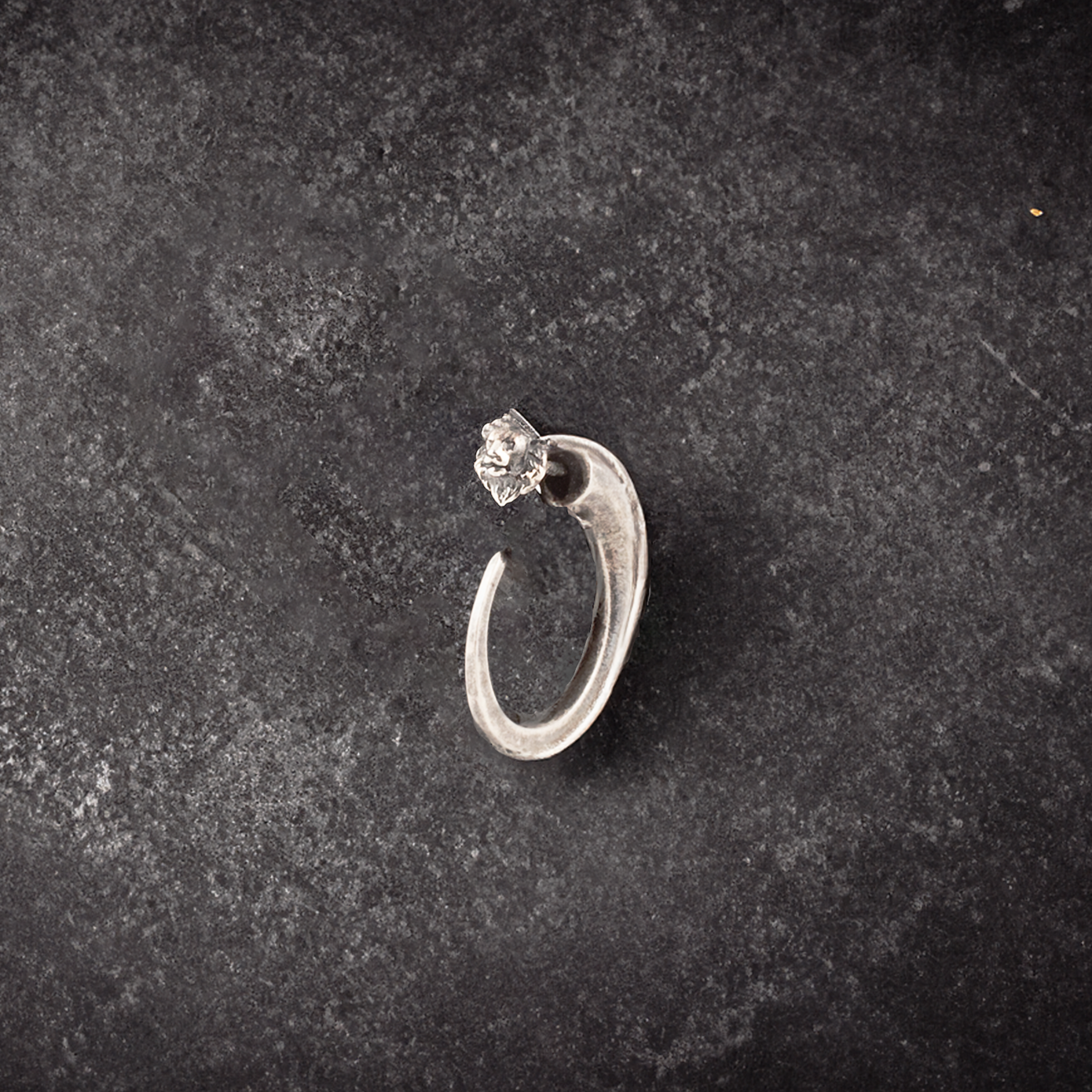 Lion Post Earring