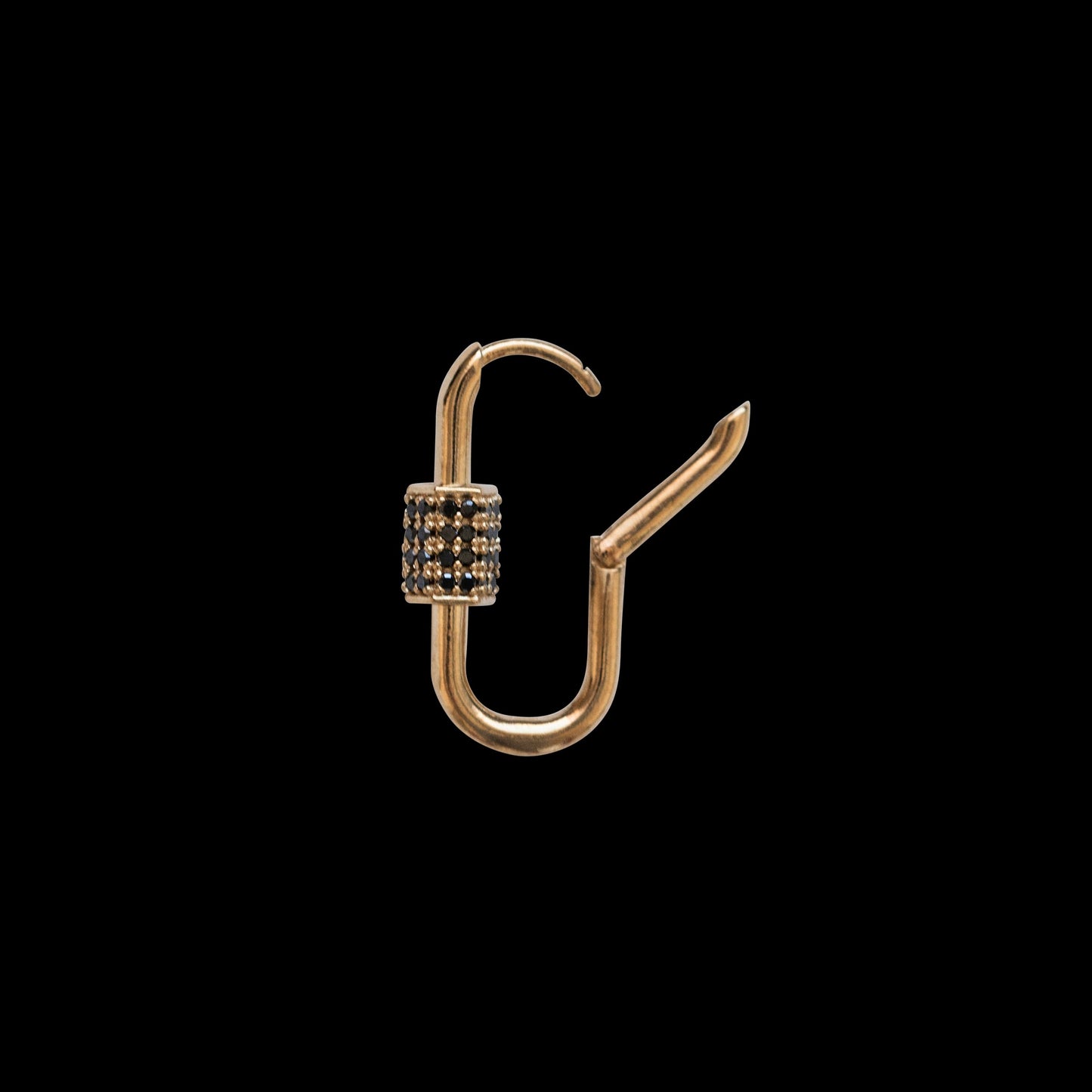 Love Lock Black Diamonds Earring