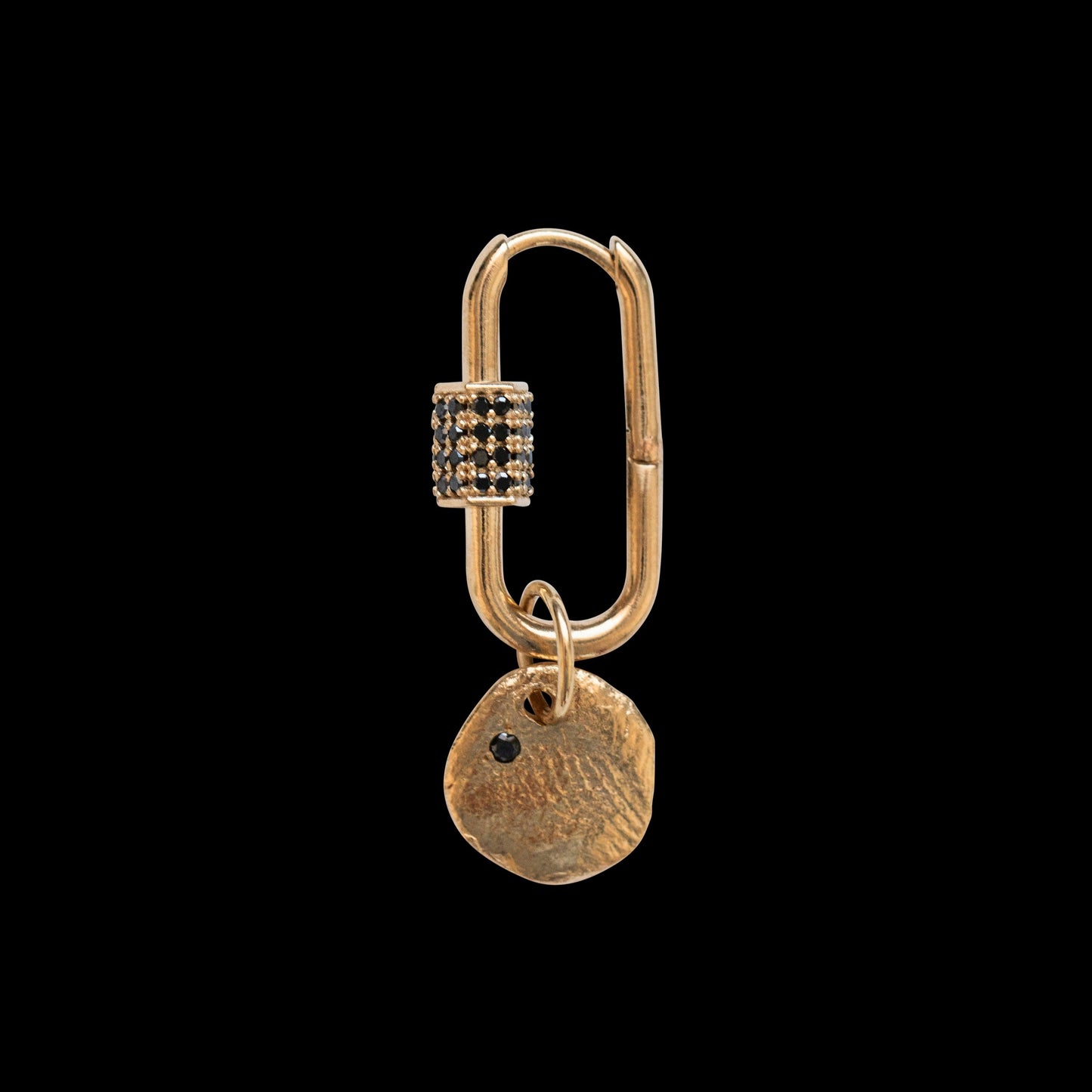 Love Lock Black Diamonds Earring