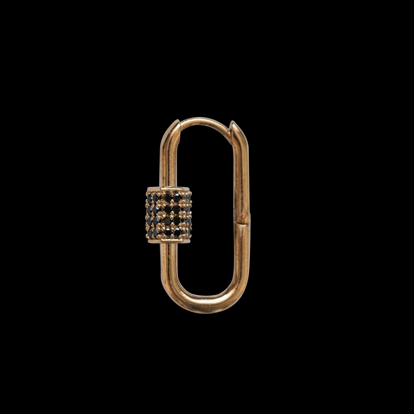 Love Lock Black Diamonds Earring