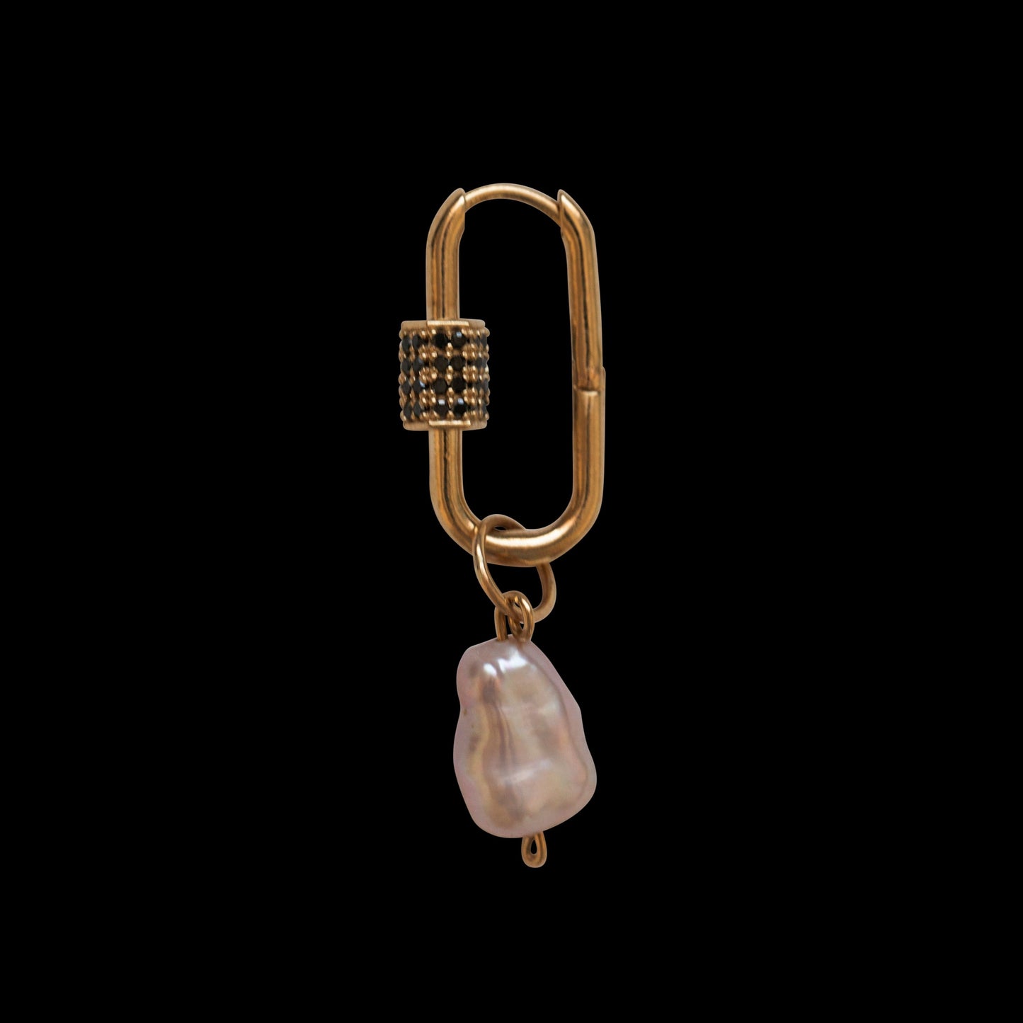 Love Lock Black Diamonds Earring