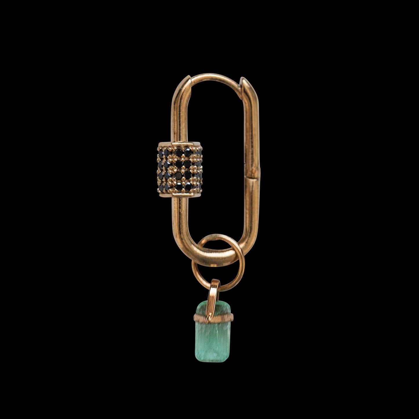 Love Lock Black Diamonds Earring