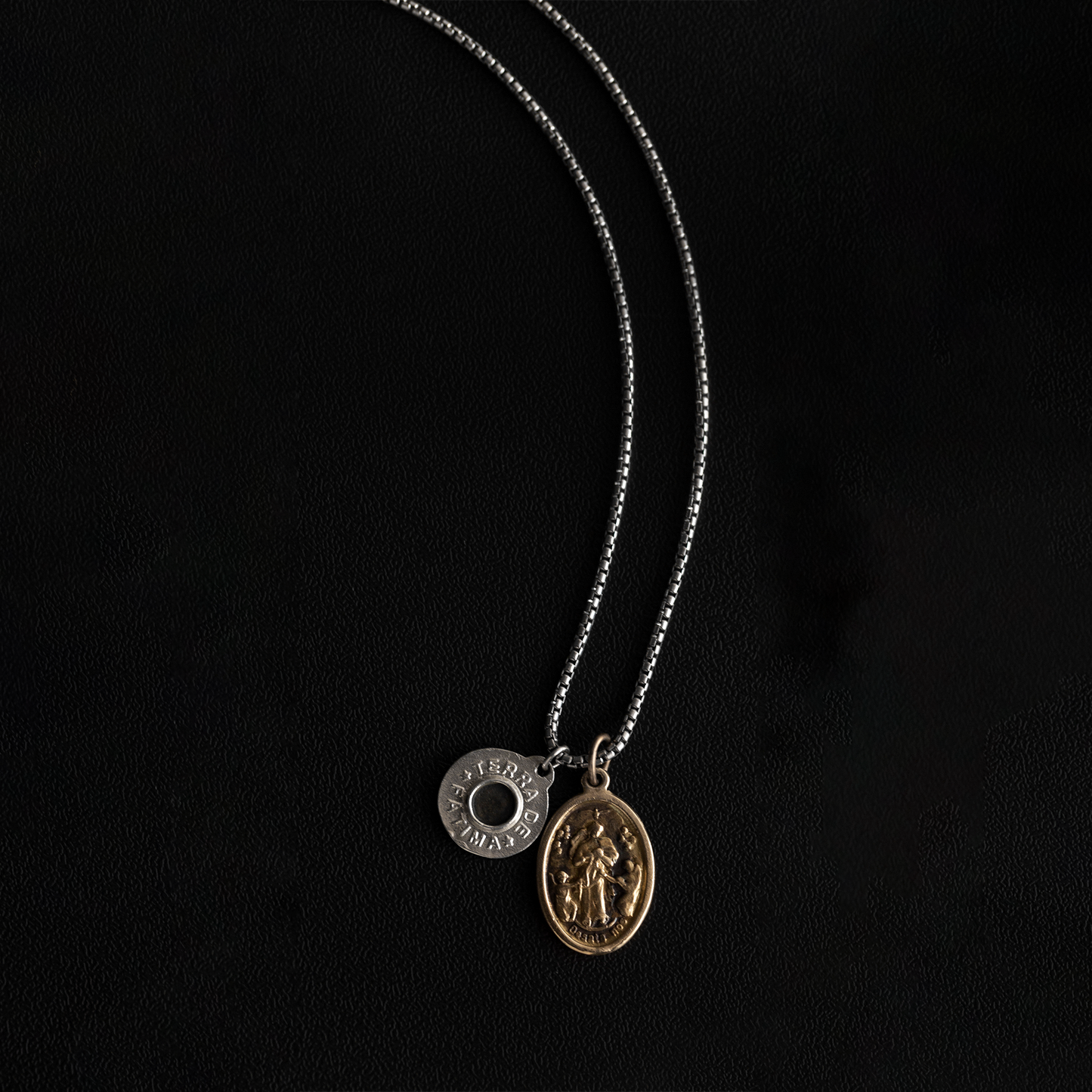 Fatima Double Medal Necklace
