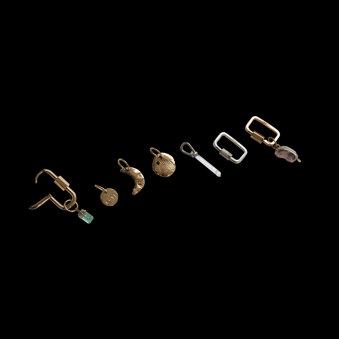 Love Lock Black Diamonds Earring