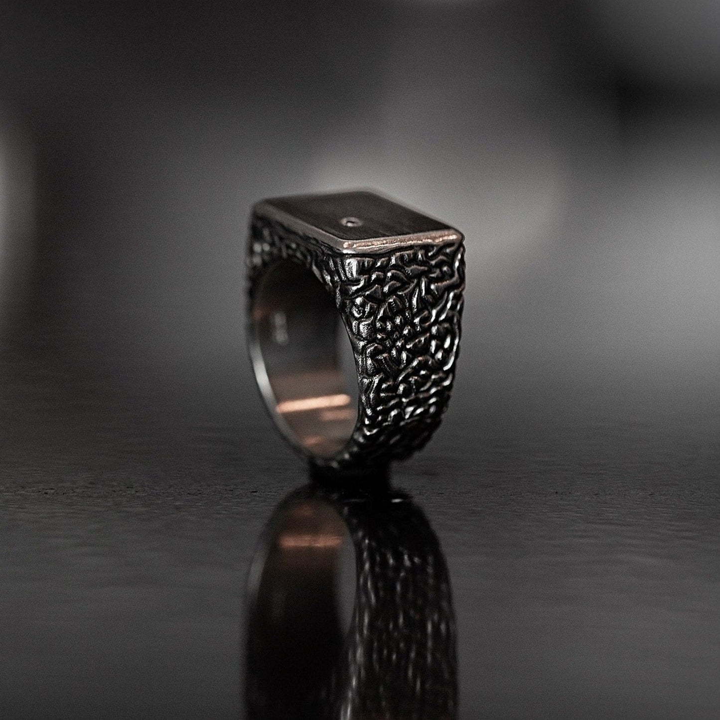 Black diamond ring