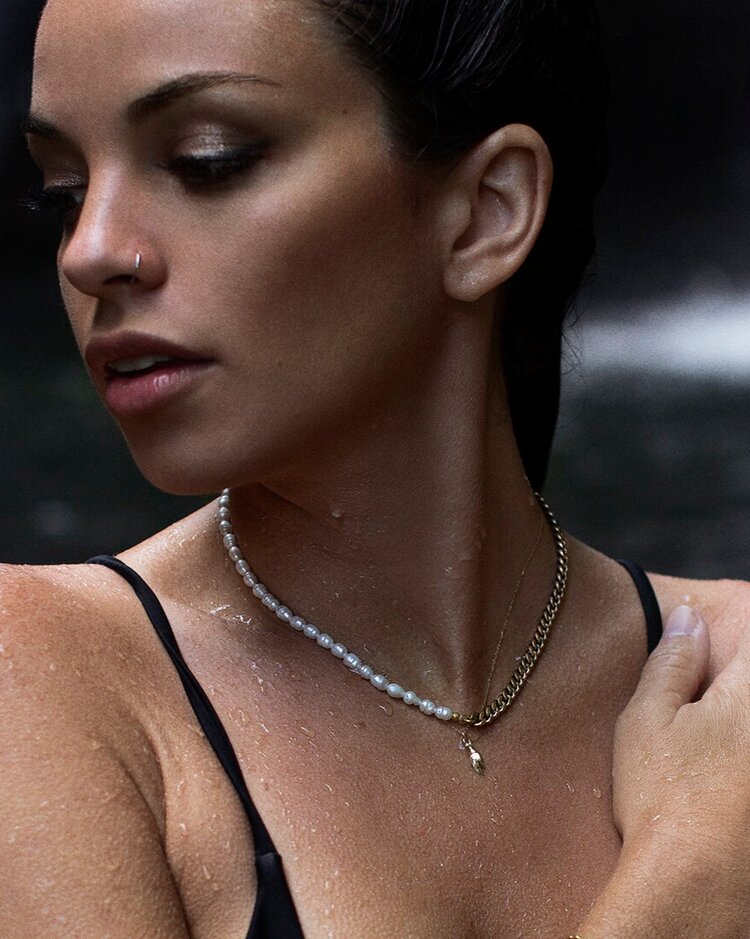 Gold Buddha Hand Necklace