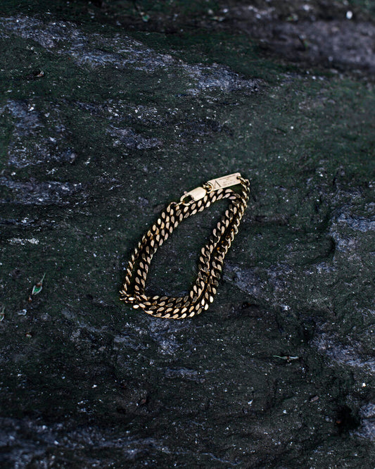 Cuban Link Chain Necklace 16 inches Gold coated on Sterling Silver