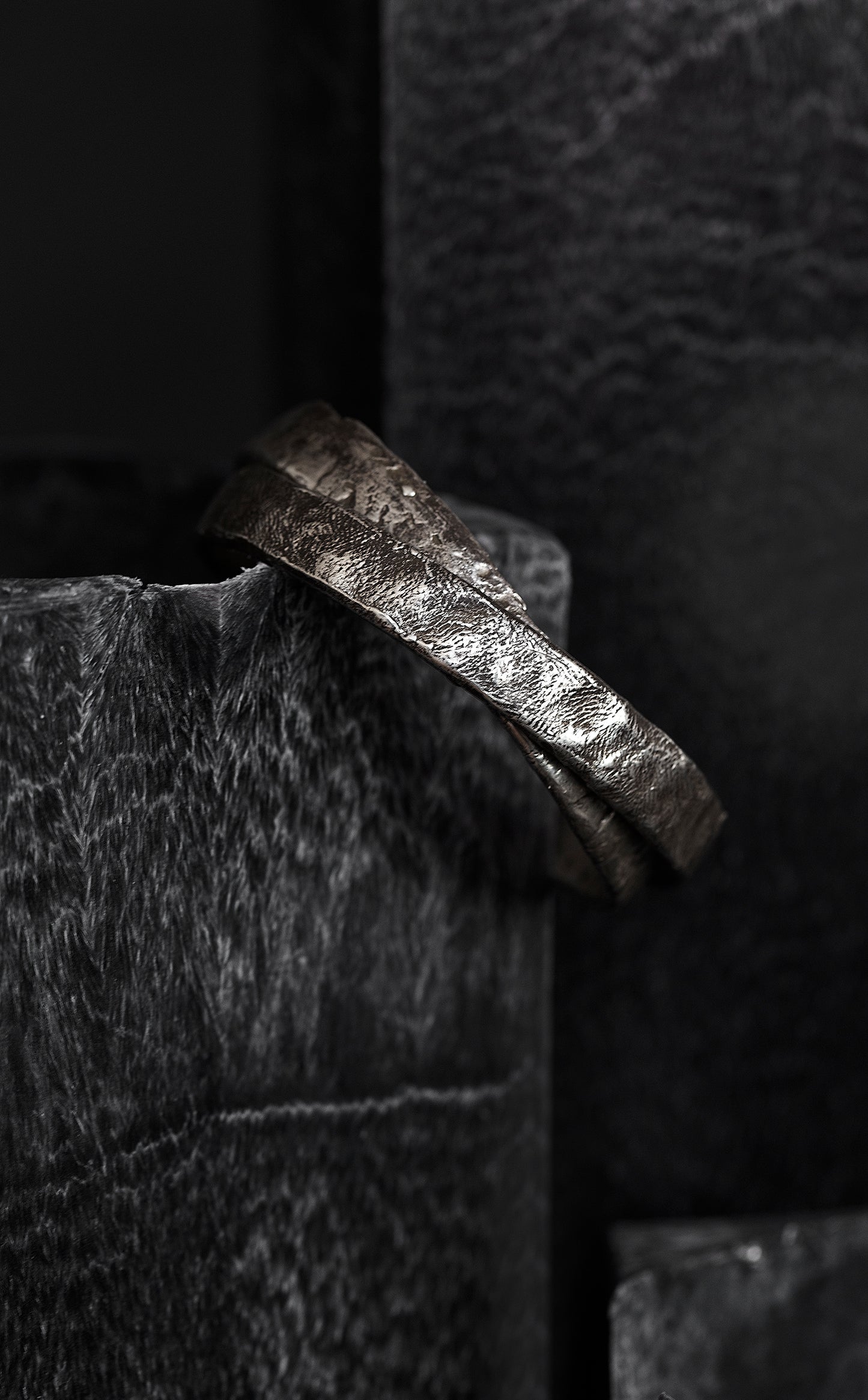 Textured cuff bracelet