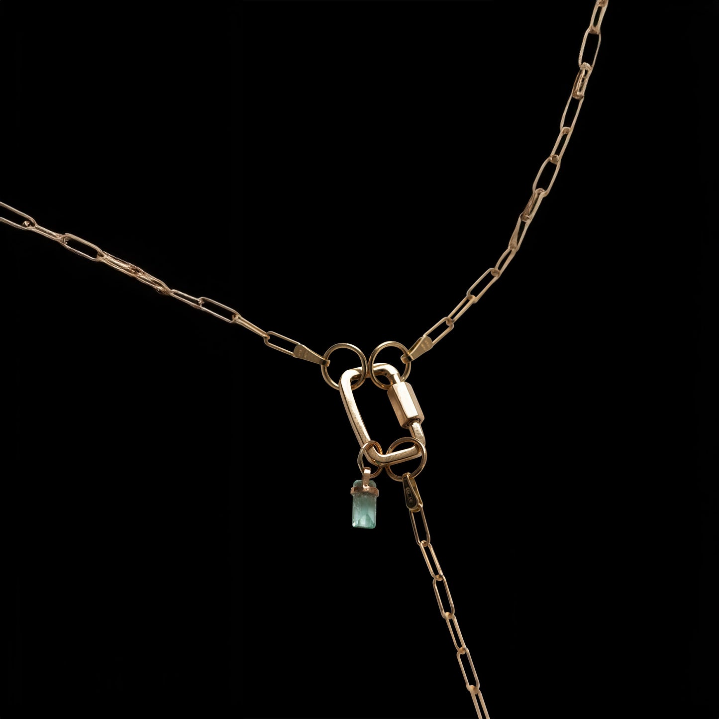 Lariat Love Lock Necklace