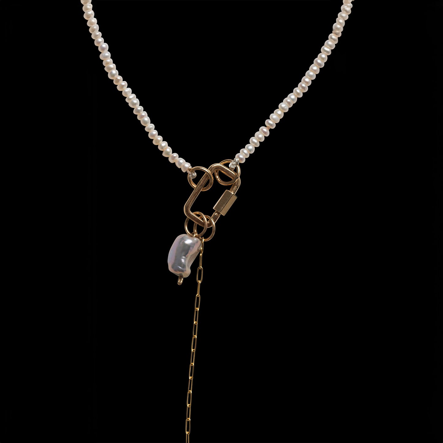 Lariat Love Lock Necklace